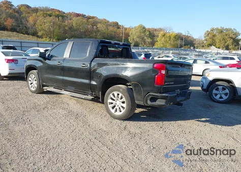 2021 Chevrolet Silverado 1500 2Wd Short Bed Custom из США, поврежденный, VIN 1GCPWBEK8MZ344938